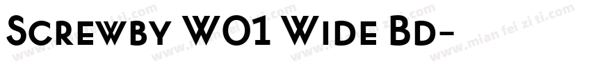 Screwby W01 Wide Bd字体转换